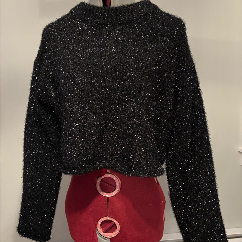 H&M Black Glitter Women's Sweater NWOT